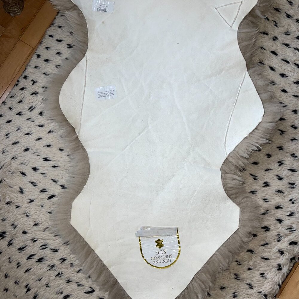 genuine sheepskin rug 90cm/color: oyster - Picture 3 of 5